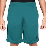 short-adidas-3-stripes-verde-frente