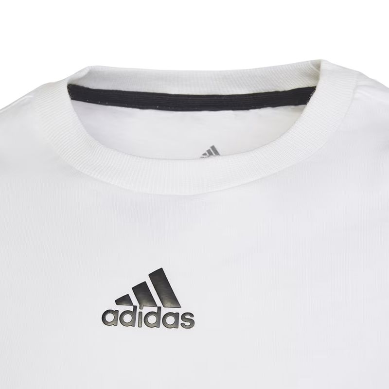 camiseta-adidas-infantil-future-icon-branca-logo