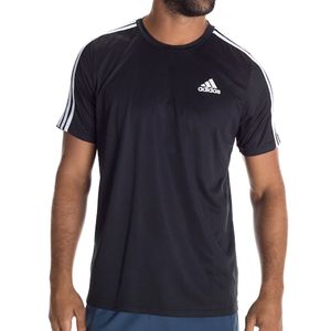 Camiseta D2M 3 Listras Preta - Adidas