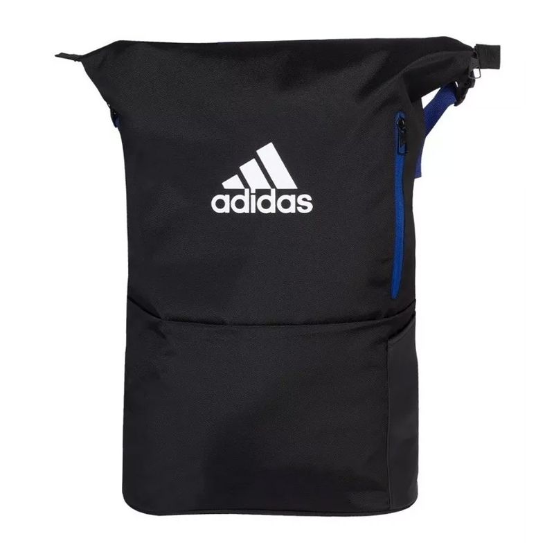 mochila-adidas-multigame-preto-azul-frente