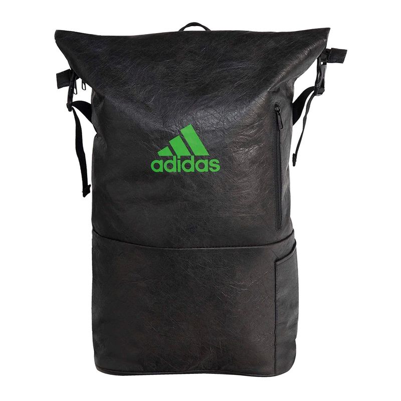 mochila-adidas-multigame-preto-verde-frente