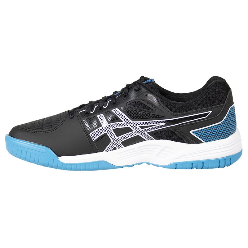 Asics preto e azul sale