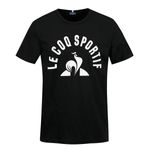 camiseta-le-coq-sportif-ess-bat-arche-tee-ss-m-preto-branco-frente
