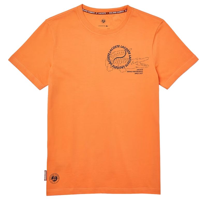 camiseta-lacoste-sport-roland-garros-laranja-frente