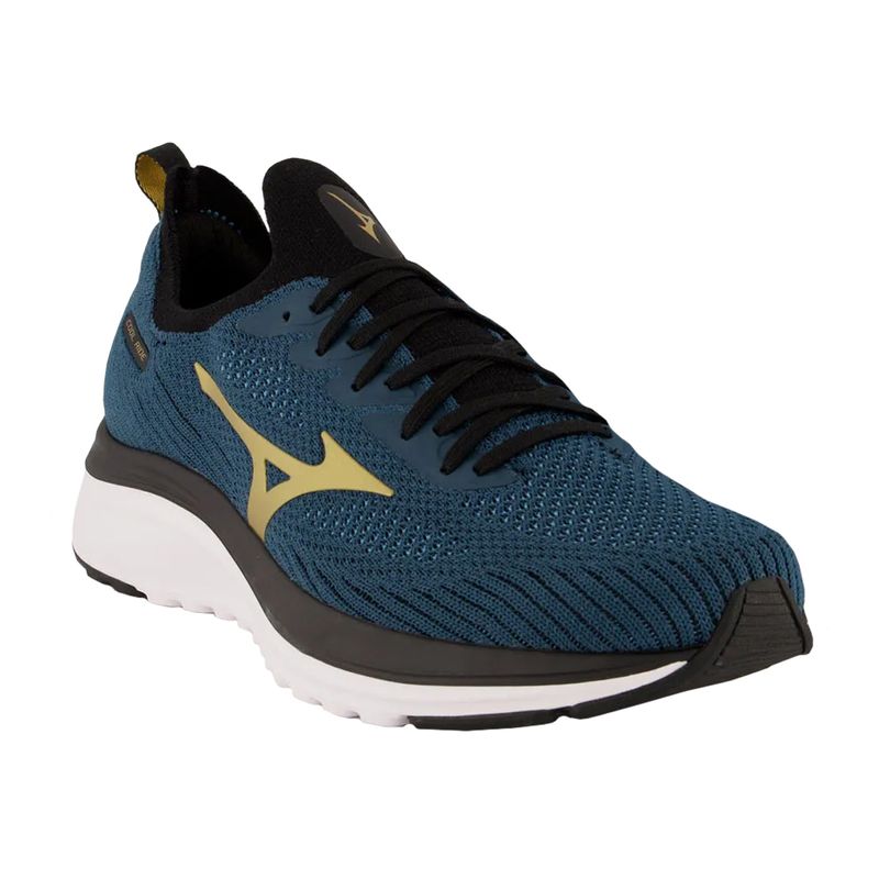 tenis-mizuno-Cool-ride-azul-petroleo-lateral-frente