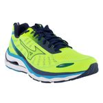 tenis-mizuno-wave-dynasty-5-amarelo-lateral-frente