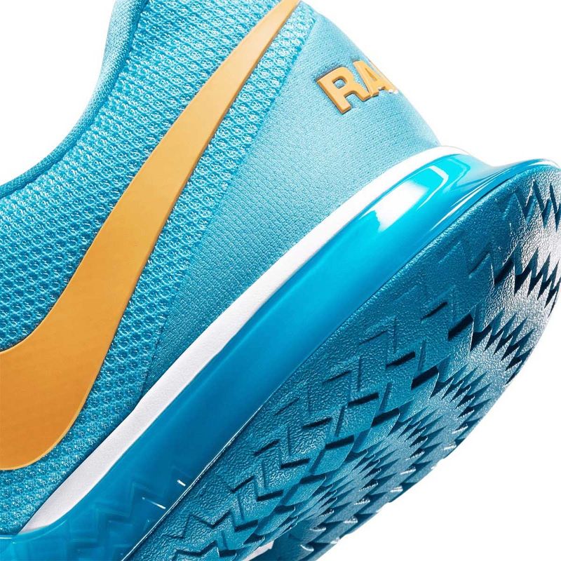 tenis-nike-vapor-cage-4-rafa-azul-laranja-contraforte