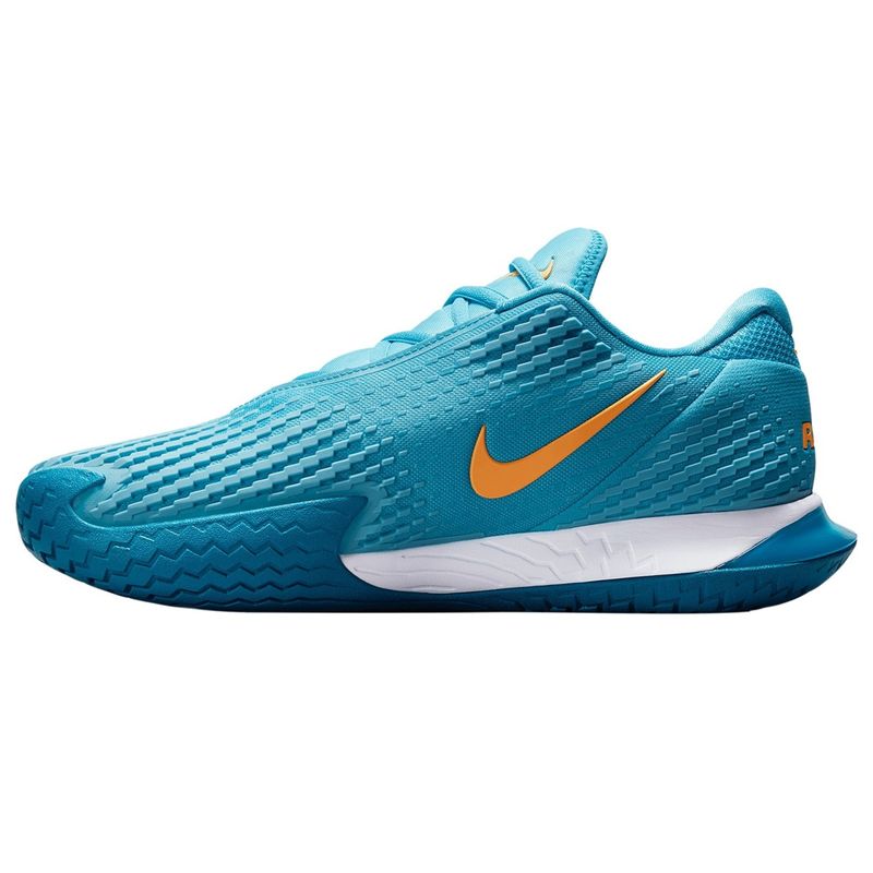 tenis-nike-vapor-cage-4-rafa-azul-laranja-esquerdo