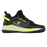 tenis-drop-shot-neko-g-2xt-preto-amarelo-direito