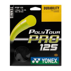 Yonex Poly Tour Pro Spin 16L 1.25mm Preto