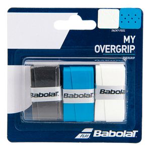 Overgrip My Grip X3 Preto Azul e Branco -  Babolat