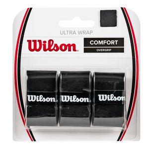 Overgrip Ultra Wrap Preto com 03 Unidades - Wilson