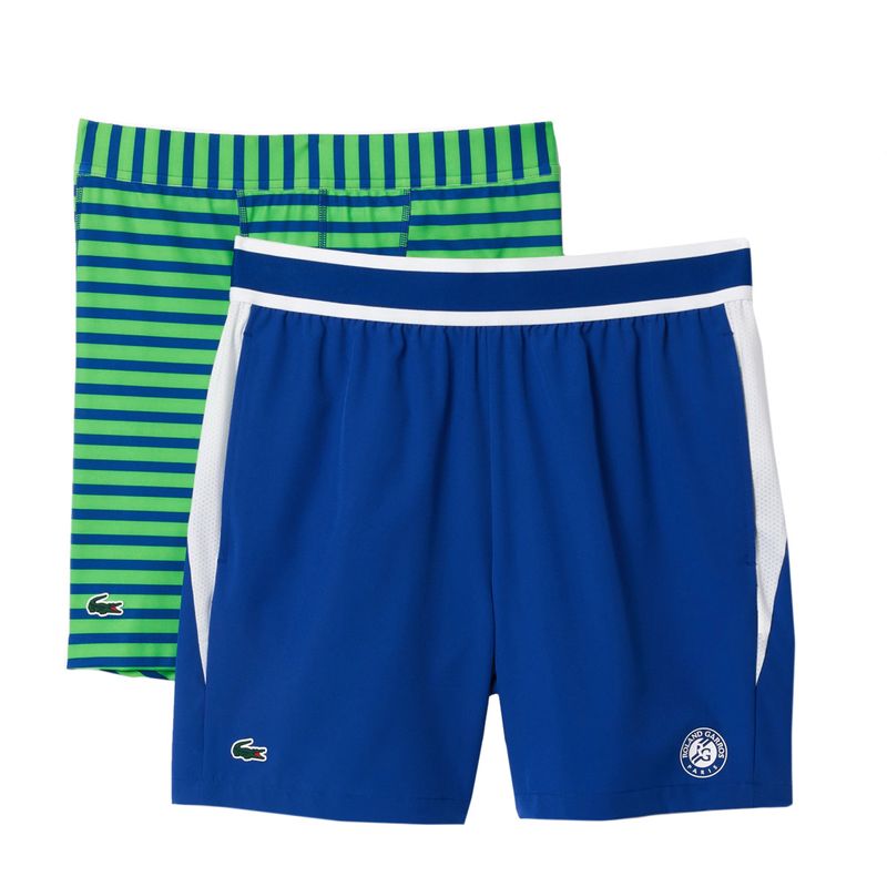 short-lacoste-medvedev-azul-verde-Roland-garros-conjunto