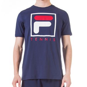 Camiseta Soft Urban Azul Marinho e Branco - Fila