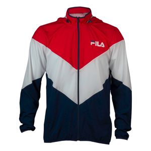 Jaqueta Windbreak Performance Vermelho Preto e Branco- Fila
