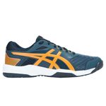 tenis-asics-gel-backhand-marinho-laranja-direito