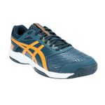 tenis-asics-gel-backhand-marinho-laranja-lateral-frente