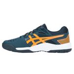 tenis-asics-gel-backhand-marinho-laranja-esquerdo