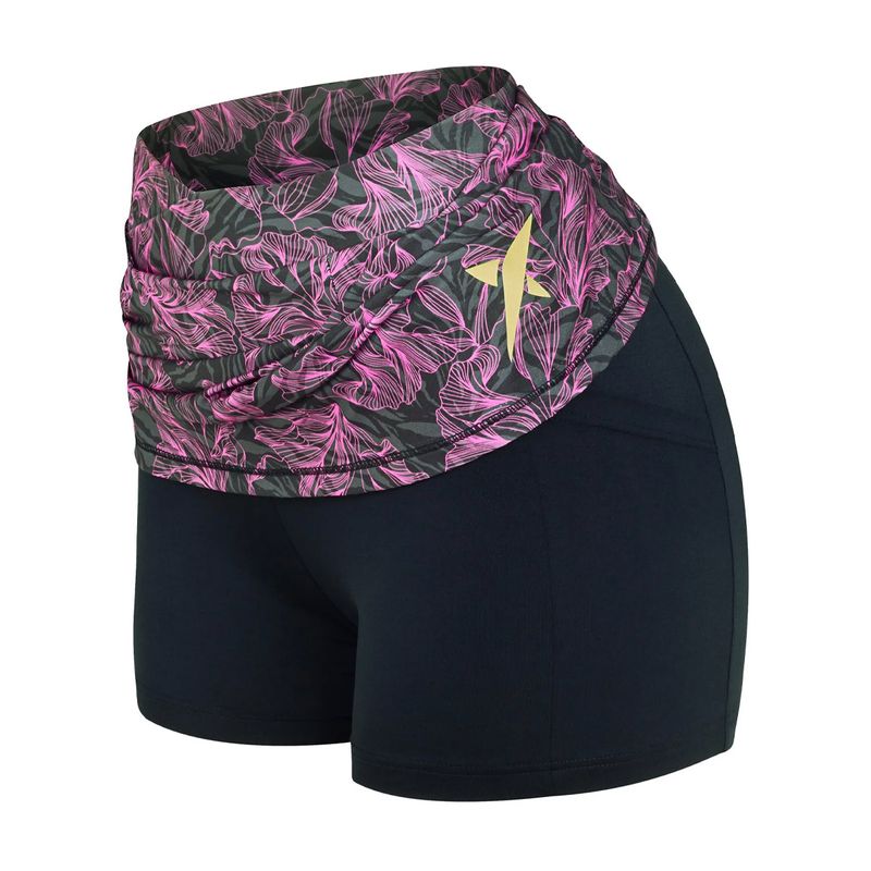 short-saia-ds-fem-nicole-2.0-rosa-preto-short