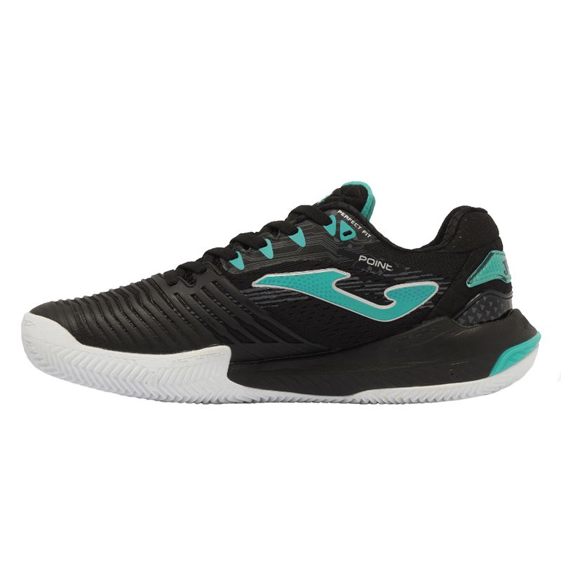 tenis-joma-2201-tpoint-preto-verde-esquerdo