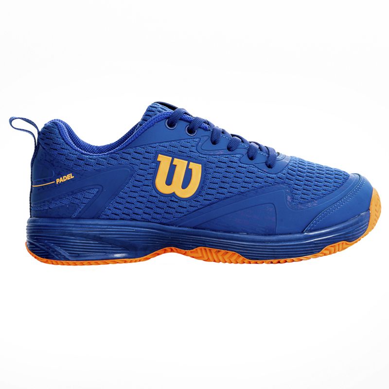 tenis-wilson-kpadel-3.0-clay-azul-laranja-direito