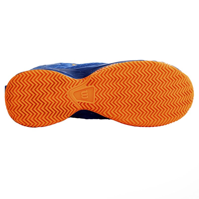 tenis-wilson-kpadel-3.0-clay-azul-laranja-sola