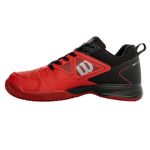 tenis-wilson-slice-3.0-clay-vermelho-preto-esquerdo