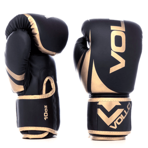 Luva de Boxe Muay Thai Kickboxing Training 10oz Dourada - Vollo