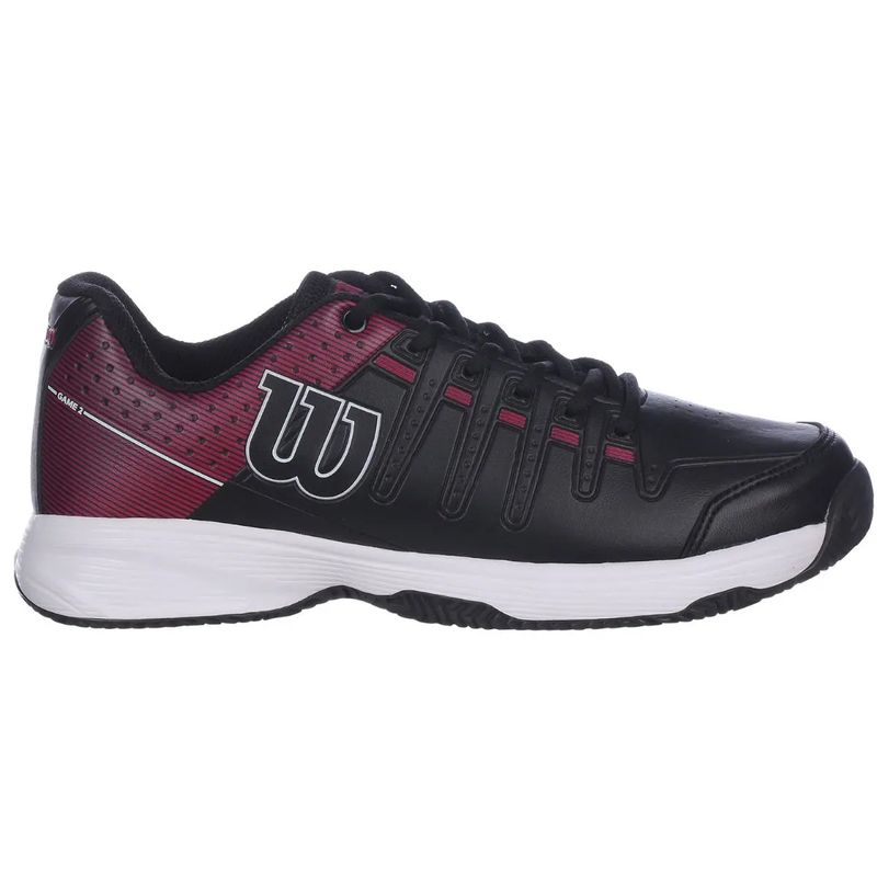 tenis-game-2-clay-preto-vermelho-wilson-casadotenista