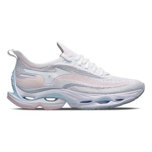 Tênis Wave Impetus Branco e Rosa - Mizuno