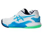 tenis-asics-masc-resolution-9-branco-azul-verde-lateral-atras