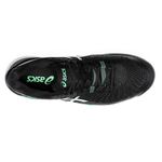 tenis-asics-resolution-9-preto-e-verde-clay-cima