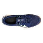 tenis-asics-gel-rocket-11-azul-e-amarelo-cima