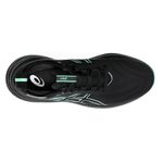 tenis-asics-gel-nimbus-26-preto-e-verde-cima
