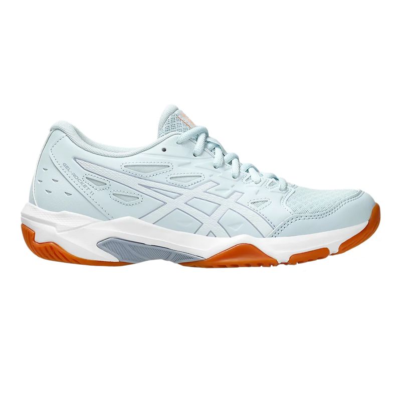 tenis-asics-gel-rocket-11-azul-claro-branco-direita