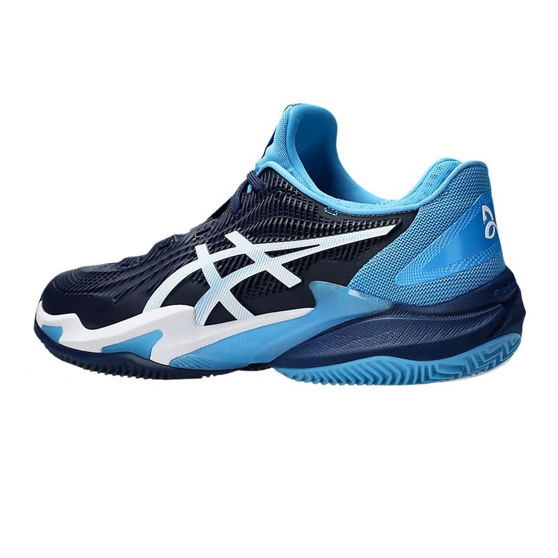 tenis-asics-court-ff-3-clay-novak-azul-preto-branco-lateral-atras