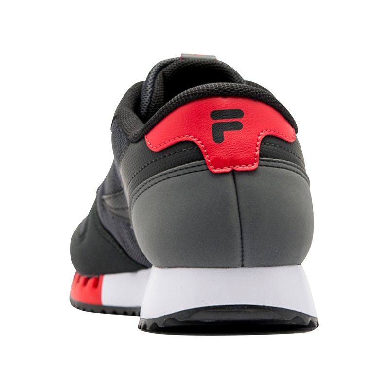 tenis-euro-jogger-sport-preto-grafite-vermelho-fila-costas