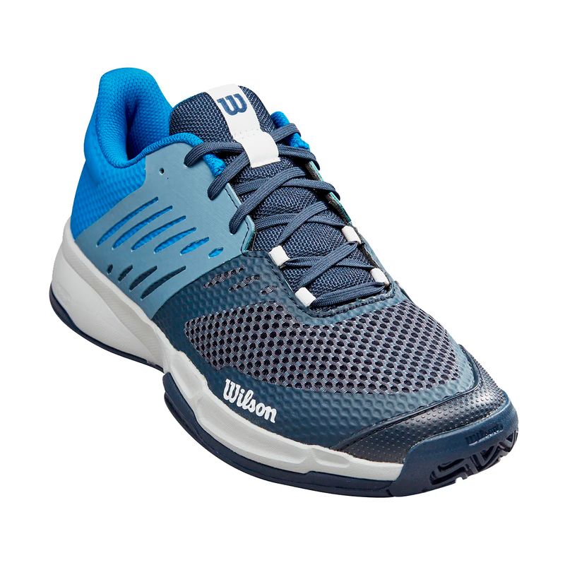 tenis-kaos-devo-2.0-cinza-e-azul-wilson-lateral-frente
