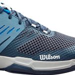 tenis-kaos-devo-2.0-cinza-e-azul-wilson-detalhe