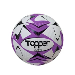 Bola Futebol de Campo Tech Fusion Branco e Roxo - Topper