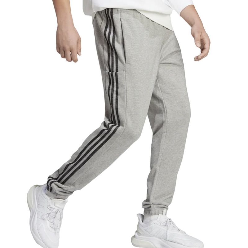 calca-adidas-essentials-3listras-cinza-lado