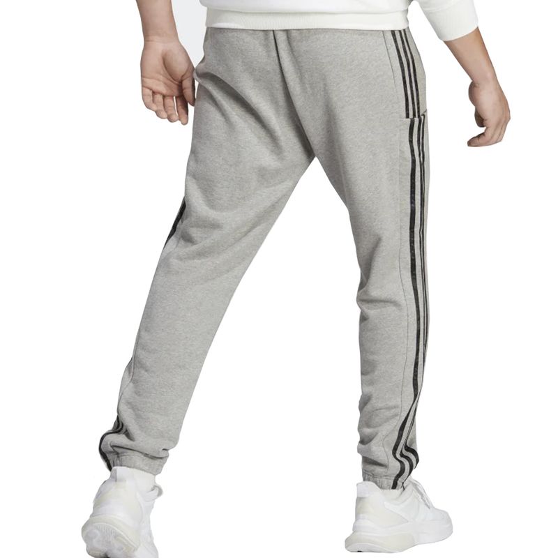 calca-adidas-essentials-3listras-cinza-atras