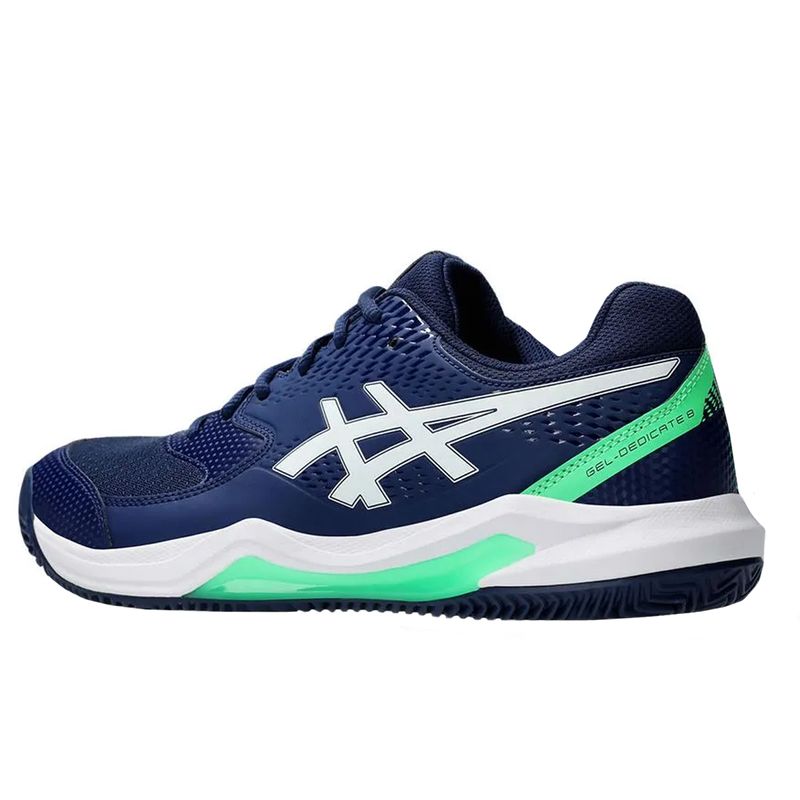 tenis-asics-gel-dedicate-8-clay-azl-marinho-bco-verde-lateral-atras