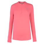 camiseta-mizuno-fem-ML-termica-coral-frente