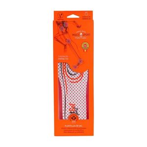 Palmilha em Gel Multi Esportes Laranja e Branca 39 ao 42 - Footgel