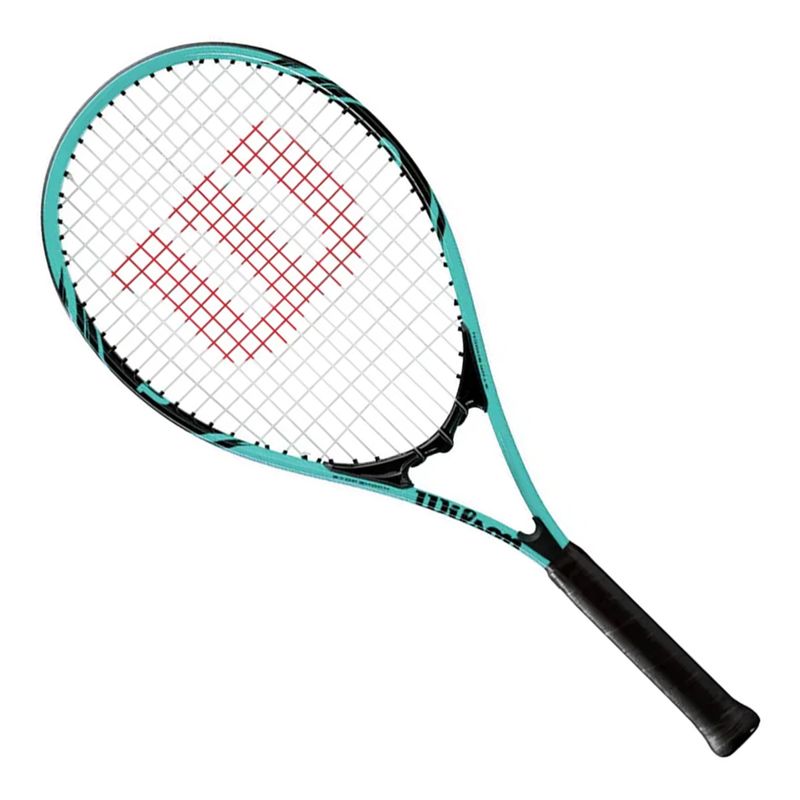 raquete-tenis-wilson-federer-110-preto-verde-inclinada
